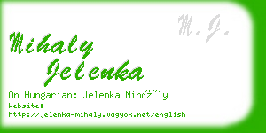 mihaly jelenka business card